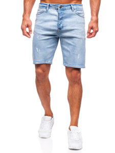 Bolf Herren Jeansshorts Blau  0470