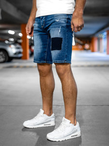 Bolf Herren Jeansshorts Blau  MP0037BA