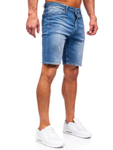 Bolf Herren Jeansshorts Dunkelblau  0466