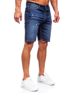 Bolf Herren Jeansshorts Dunkelblau  5820