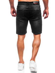 Bolf Herren Jeansshorts Schwarz  0490