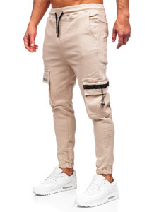 Bolf Herren Jogger Pants Cargohose Beige  6685