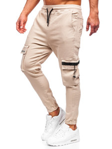 Bolf Herren Jogger Pants Cargohose Beige  6685