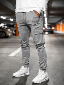 Bolf Herren Jogger Pants Cargohose Grau  HW2357