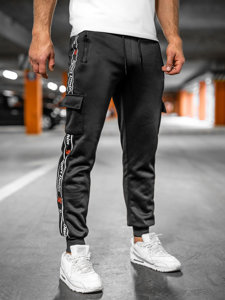 Bolf Herren Jogger Pants Cargohose Schwarz  HR209