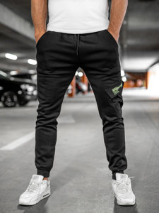 Bolf Herren Jogger Pants Cargohose Schwarz  HW2173