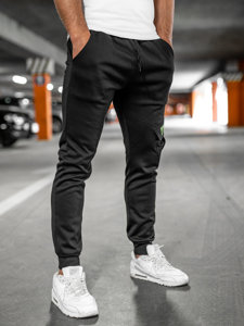 Bolf Herren Jogger Pants Cargohose Schwarz  HW2173