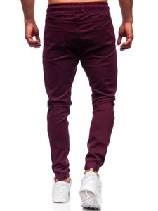 Bolf Herren Jogger Pants Weinrot 0905