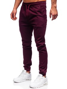 Bolf Herren Jogger Pants Weinrot 0905