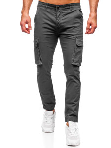 Bolf Herren Joggers Cargohose Schwarzgrau  MP0202GS