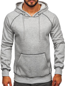 Bolf Herren Kapuzenpullover Grau  8B152