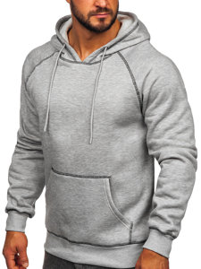 Bolf Herren Kapuzenpullover Grau  8B152