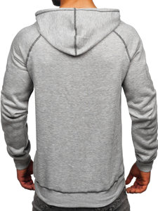 Bolf Herren Kapuzenpullover Grau  8B152