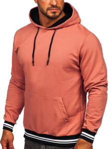 Bolf Herren Kapuzenpullover Lachsrot  145369