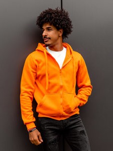 Bolf Herren Kapuzenpullover Orange  2008A