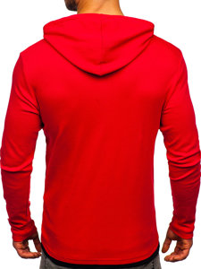 Bolf Herren Kapuzenpullover Rot  03