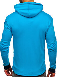 Bolf Herren Kapuzenpullover Türkis 145380