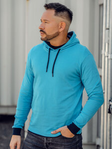 Bolf Herren Kapuzenpullover Türkis 145380