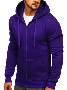 Bolf Herren Kapuzenpullover Violett  2008