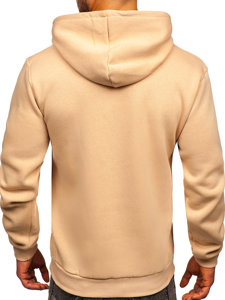 Bolf Herren Kapuzenpullover mit Kängurutasche Beige  B1004