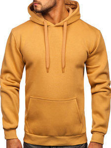 Bolf Herren Kapuzenpullover mit Kängurutasche Braun  B1004