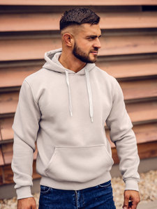 Bolf Herren Kapuzenpullover mit Kängurutasche Grau  B1004