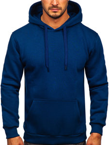 Bolf Herren Kapuzenpullover mit Kängurutasche Indigo  B1004