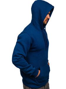 Bolf Herren Kapuzenpullover mit Kängurutasche Indigo  B1004