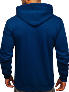 Bolf Herren Kapuzenpullover mit Kängurutasche Indigo  B1004