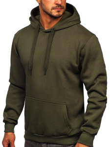 Bolf Herren Kapuzenpullover mit Kängurutasche Khaki  B1004