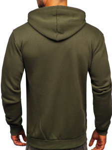 Bolf Herren Kapuzenpullover mit Kängurutasche Khaki  B1004