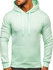 Bolf Herren Kapuzenpullover mit Kängurutasche Mintgrün  2009