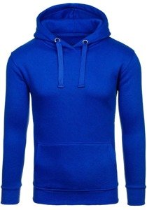 Bolf Herren Kapuzenpullover mit Kängurutasche Mittelblau  2009