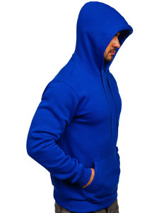 Bolf Herren Kapuzenpullover mit Kängurutasche Mittelblau  B1004