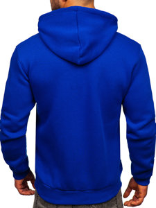 Bolf Herren Kapuzenpullover mit Kängurutasche Mittelblau  B1004