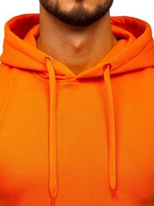 Bolf Herren Kapuzenpullover mit Kängurutasche Orange  2009