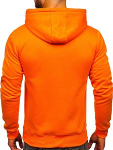 Bolf Herren Kapuzenpullover mit Kängurutasche Orange  2009