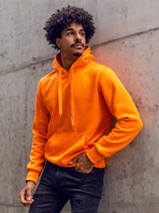 Bolf Herren Kapuzenpullover mit Kängurutasche Orange 2009A