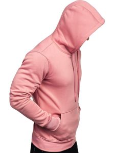 Bolf Herren Kapuzenpullover mit Kängurutasche Rosa  2009