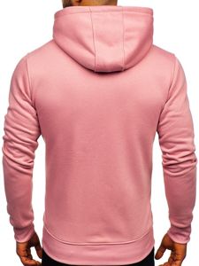 Bolf Herren Kapuzenpullover mit Kängurutasche Rosa  2009