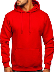 Bolf Herren Kapuzenpullover mit Kängurutasche Rot  B1004