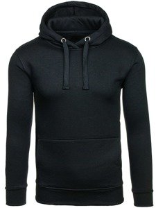 Bolf Herren Kapuzenpullover mit Kängurutasche Schwarz  2009