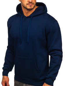 Bolf Herren Kapuzenpullover mit Kängurutsche Dunkelblau  1004