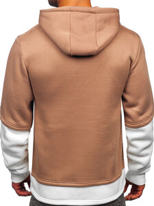 Bolf Herren Kapuzenpullover mit Motiv Beige  LJ0586A