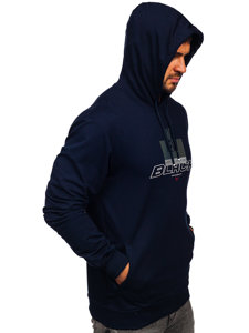 Bolf Herren Kapuzenpullover mit Motiv Dunkelblau  146347