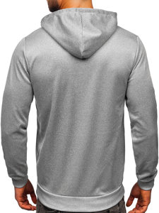 Bolf Herren Kapuzenpullover mit Motiv Grau  HY971