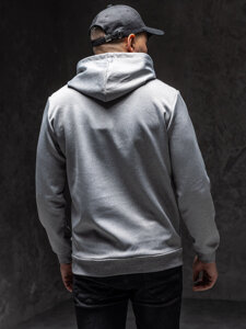 Bolf Herren Kapuzenpullover mit Motiv Grau  HY971A1