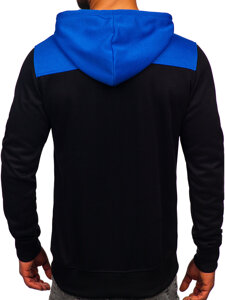 Bolf Herren Kapuzenpullover mit Motiv Mittelblau W3878