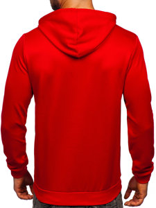 Bolf Herren Kapuzenpullover mit Motiv Rot  HY971