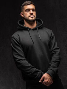 Bolf Herren Kapuzenpullover mit Motiv Schwarz  147050A